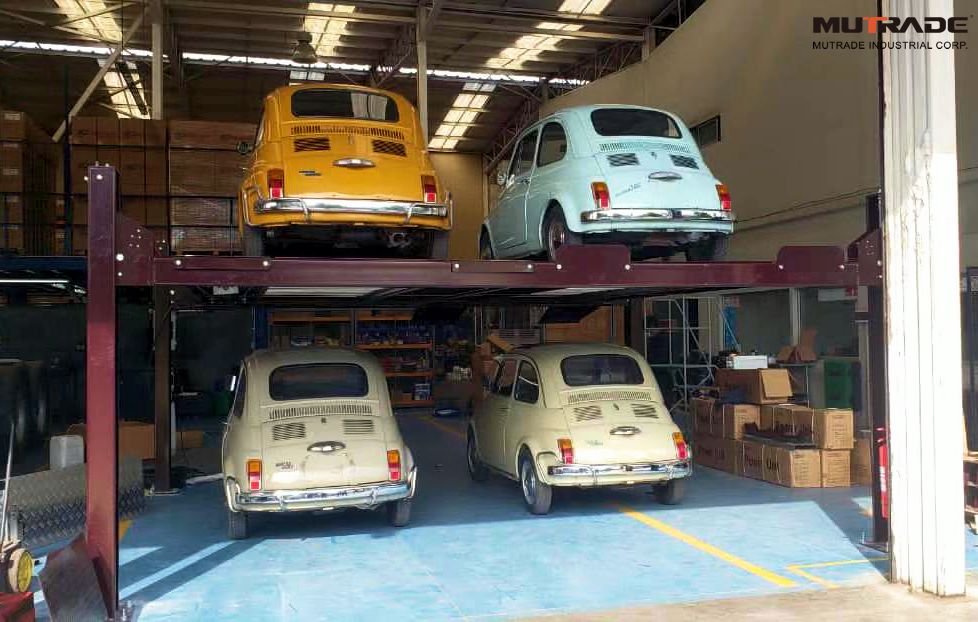 Elevador hidráulico de estacionamiento de 4 postes mutrade CE TUV EAC garaje de alta calidad a precio de china