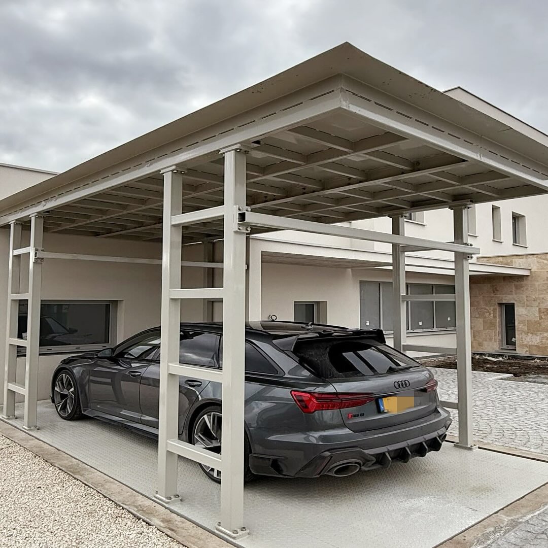 Transformando un estacionamiento privado en casa en Francia con la plataforma de elevación de tijera S-VRC-2