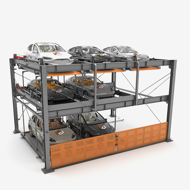 BDP-3 - Sistema de estacionamiento de rompecabezas hidráulico de tres niveles