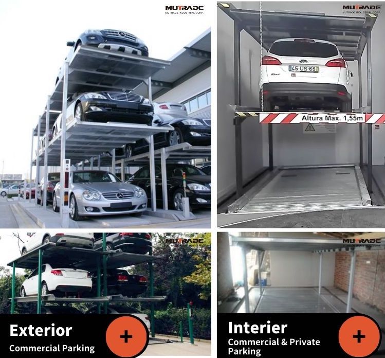 solución de estacionamiento en foso mutrade ascensor de estacionamiento independiente